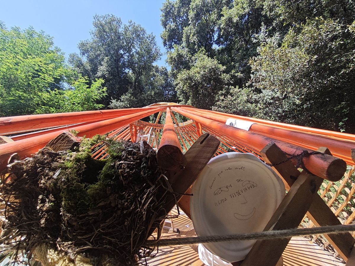 Mantenimiento de tela de yurta