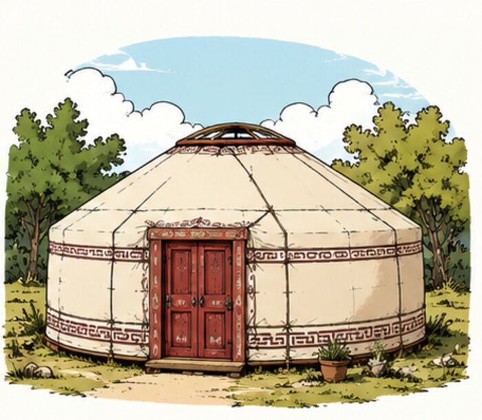 Ilustración de yurta — Mantenimiento